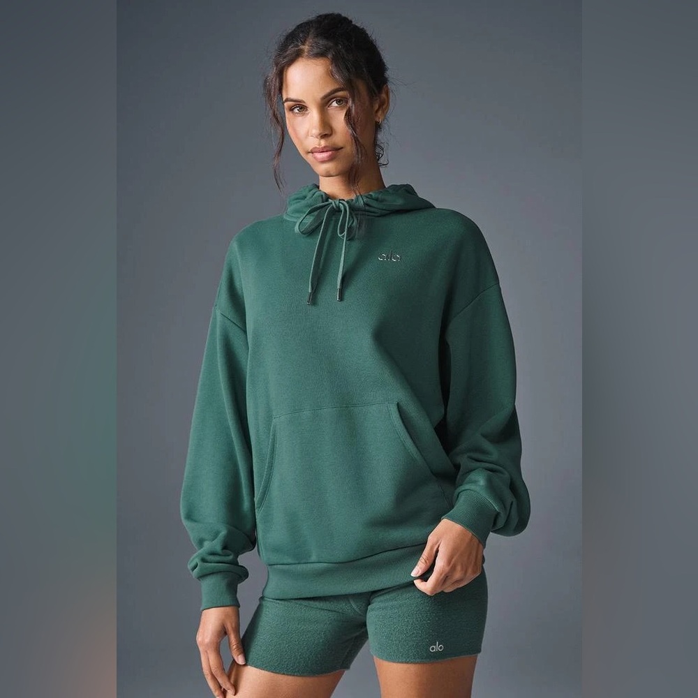 Auth.✅ ALO Yoga RARE Accolade Hoodie in “Winter Ivy” Size Medium💚 - Picture 8 of 8